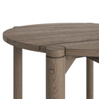 Modway Eleni Round 35 Inch Outdoor Patio Teak Wood Round Bar Table