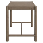 Modway Eleni Rectangle 56-Inch Outdoor Patio Teak Wood Rectangular Bar Table