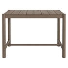 Modway Eleni Rectangle 56-Inch Outdoor Patio Teak Wood Rectangular Bar Table
