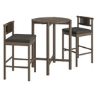 Modway Eleni 3-Piece Outdoor Patio Teak Wood Bar Set