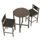 Modway Eleni 3-Piece Outdoor Patio Teak Wood Bar Set