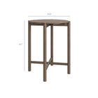 Modway Eleni 3-Piece Outdoor Patio Teak Wood Bar Set