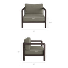 Modway Kona Outdoor Patio Teak Wood Armchair