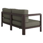 Modway Kona Outdoor Patio Teak Wood Loveseat