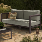 Modway Kona Outdoor Patio Teak Wood Loveseat