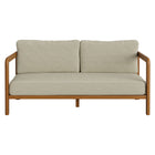 Modway Kona Outdoor Patio Teak Wood Loveseat