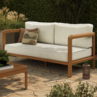Modway Kona Outdoor Patio Teak Wood Loveseat