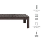Modway Kona 47 Inch Outdoor Patio Teak Wood Coffee Table
