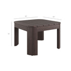 Modway Kona Outdoor Patio Teak Wood Side Table