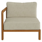 Modway Kona Outdoor Patio Teak Wood Left-Arm Facing Modular Armchair