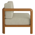 Modway Kona Outdoor Patio Teak Wood Left-Arm Facing Modular Armchair