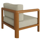 Modway Kona Outdoor Patio Teak Wood Left-Arm Facing Modular Armchair