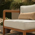 Modway Kona Outdoor Patio Teak Wood Left-Arm Facing Modular Armchair