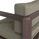 Modway Kona Outdoor Patio Teak Wood Right-Arm Facing Modular Armchair