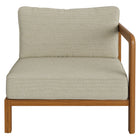 Modway Kona Outdoor Patio Teak Wood Right-Arm Facing Modular Armchair