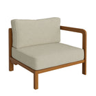 Modway Kona L-Shaped Outdoor Patio Teak Wood Modular Sofa