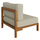 Modway Kona Outdoor Patio Teak Wood Right-Arm Facing Modular Armchair