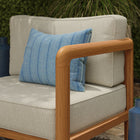 Modway Kona Outdoor Patio Teak Wood Right-Arm Facing Modular Armchair
