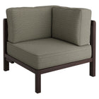 Modway Kona Outdoor Patio Teak Wood Corner Modular Chair