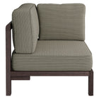 Modway Kona Outdoor Patio Teak Wood Corner Modular Chair