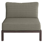 Modway Kona Outdoor Patio Teak Wood Armless Modular Chair