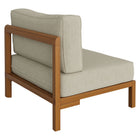 Modway Kona Outdoor Patio Teak Wood Armless Modular Chair