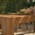 Modway Kona 87 Inch Outdoor Patio Teak Wood Dining Table
