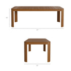 Modway Kona 87 Inch Outdoor Patio Teak Wood Dining Table