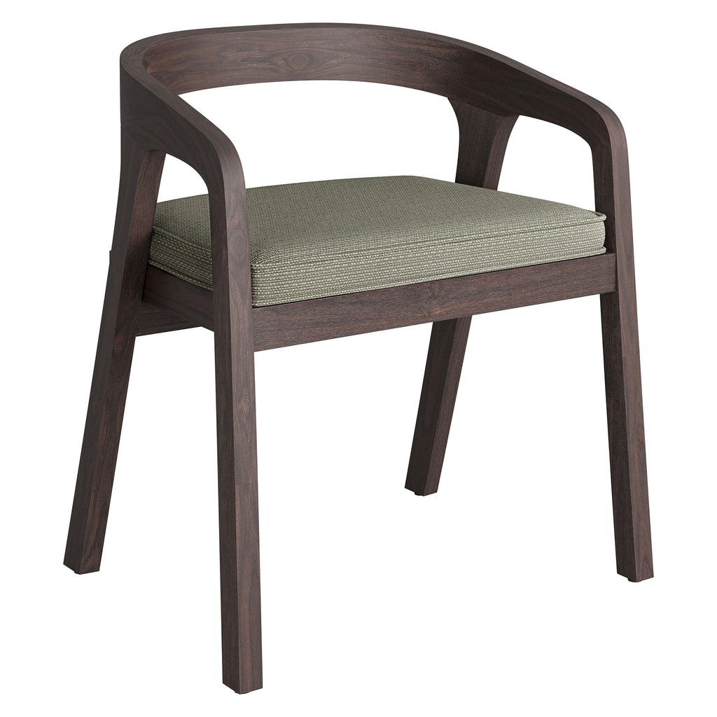 Modway Kona Outdoor Patio Teak Wood Barrel Dining Chair