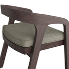 Modway Kona Outdoor Patio Teak Wood Barrel Dining Chair