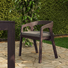 Modway Kona Outdoor Patio Teak Wood Barrel Dining Chair