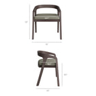 Modway Kona Outdoor Patio Teak Wood Barrel Dining Chair