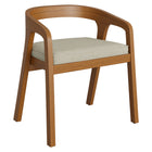 Modway Kona Outdoor Patio Teak Wood Barrel Dining Chair