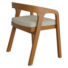 Modway Kona Outdoor Patio Teak Wood Barrel Dining Chair