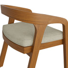 Modway Kona Outdoor Patio Teak Wood Barrel Dining Chair