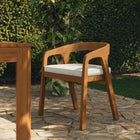 Modway Kona Outdoor Patio Teak Wood Barrel Dining Chair