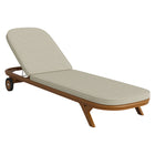 Modway Kona Outdoor Patio Teak Wood Chaise Lounge Chair