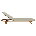 Modway Kona Outdoor Patio Teak Wood Chaise Lounge Chair