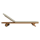 Modway Kona Outdoor Patio Teak Wood Chaise Lounge Chair