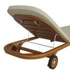 Modway Kona Outdoor Patio Teak Wood Chaise Lounge Chair