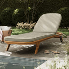 Modway Kona Outdoor Patio Teak Wood Chaise Lounge Chair