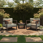 Modway Kona 3-Piece Outdoor Patio Teak Wood Furniture Set