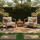 Modway Kona 3-Piece Outdoor Patio Teak Wood Furniture Set
