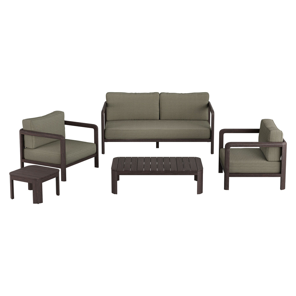 Modway Kona 5-Piece Outdoor Patio Teak Wood Furniture Set