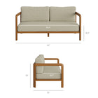 Modway Kona 5-Piece Outdoor Patio Teak Wood Furniture Set
