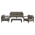 Modway Kona 4-Piece Outdoor Patio Teak Wood Furniture Set
