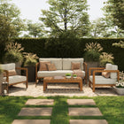Modway Kona 4-Piece Outdoor Patio Teak Wood Furniture Set