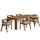 Modway Kona 7-Piece Outdoor Patio Teak Wood Dining Set