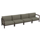 Modway Kona 4-Piece Outdoor Patio Teak Wood Modular Sofa Set