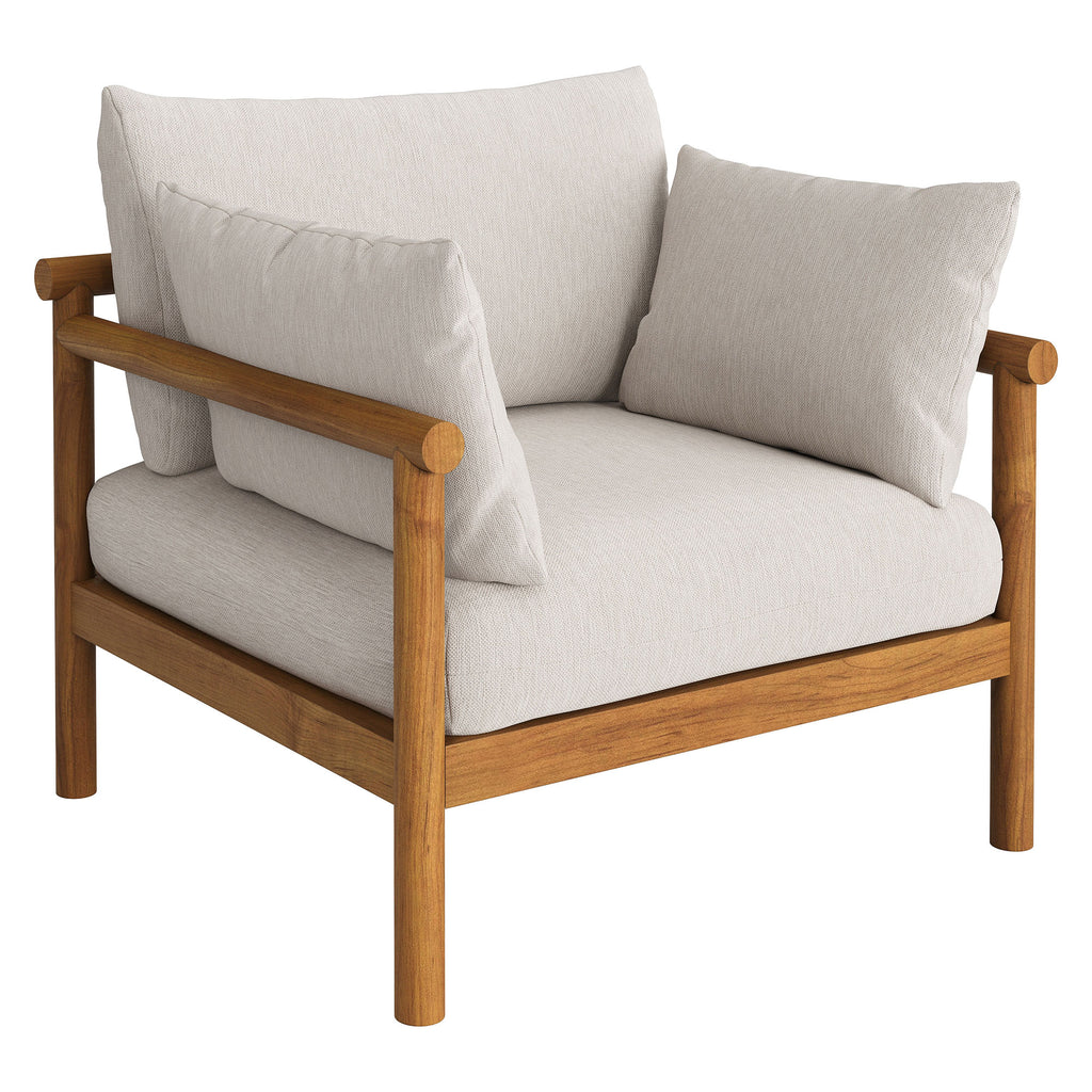 Modway Eleni Outdoor Patio Teak Wood Armchair